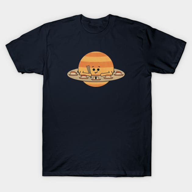 Sushi Saturn T-Shirt by HandsOffMyDinosaur